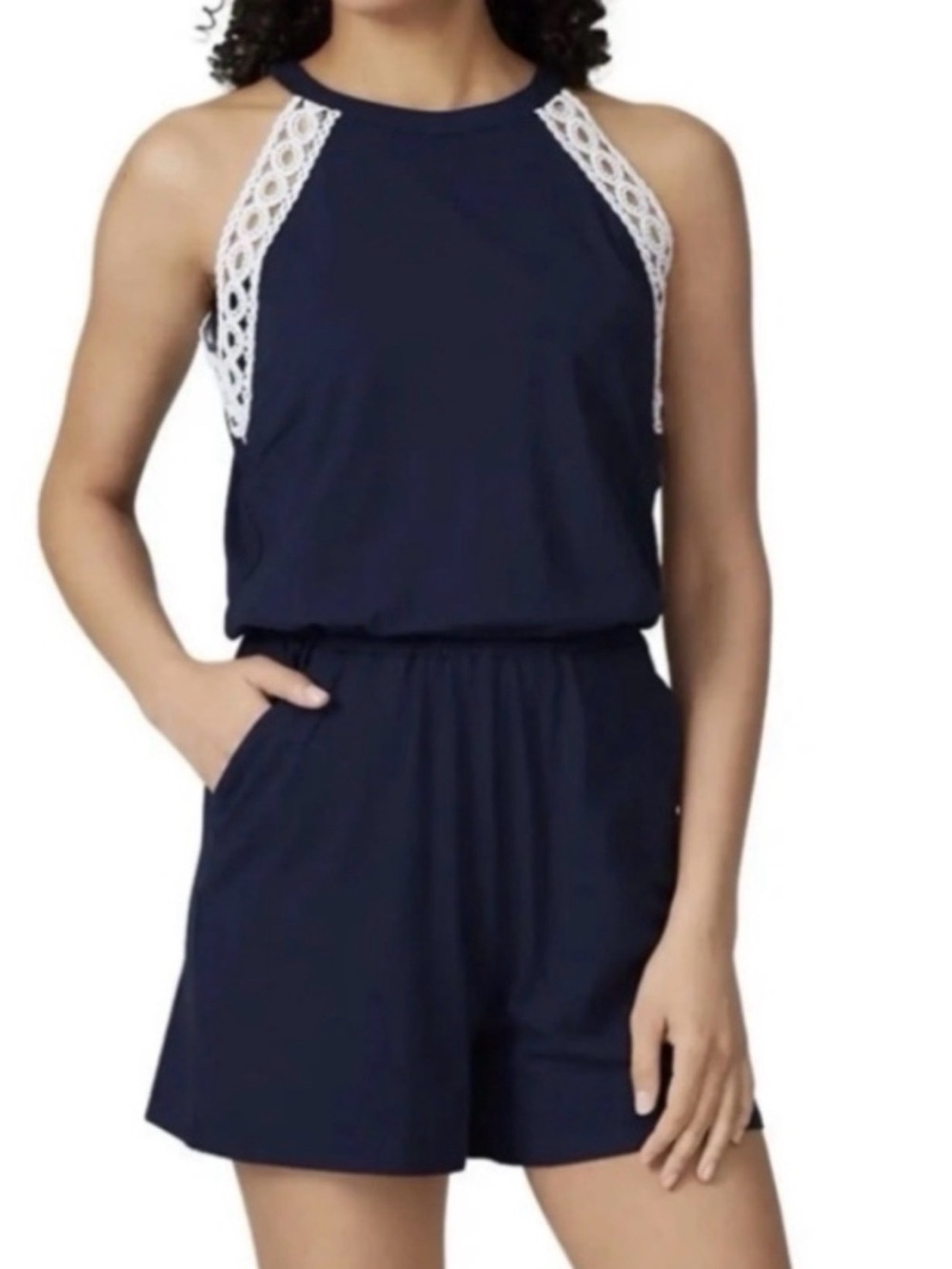 Lilly Pulitzer Navy Lala Romper / Medium
